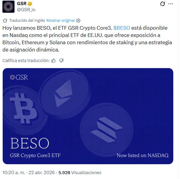 An X publication from investment firm GSR.