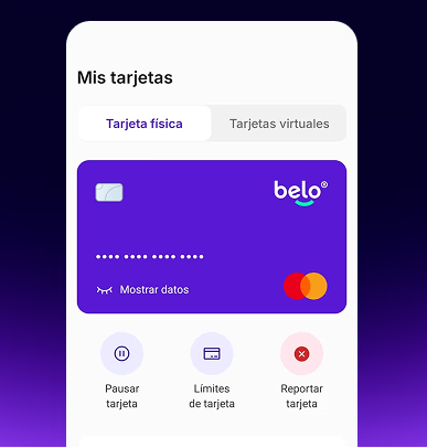 Screenshot of the Belo application.