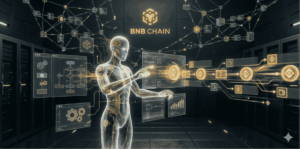 Inteligencia artificial ejecutando tareas en la red de BNB.
