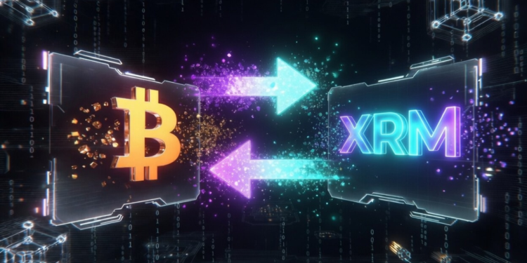 Un intercambio entre los criptoactivos Bitcoin y Monero.