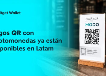 Promocional de Bitget Wallet, expande los pagos con QR en América Latina, a través de criptomonedas.
