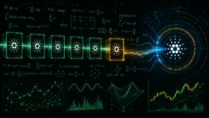 La red Cardano procesando bloques.