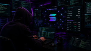 Un hacker operando en la red Solana.