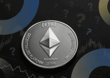 moneda de eth sobre un fondo negro
