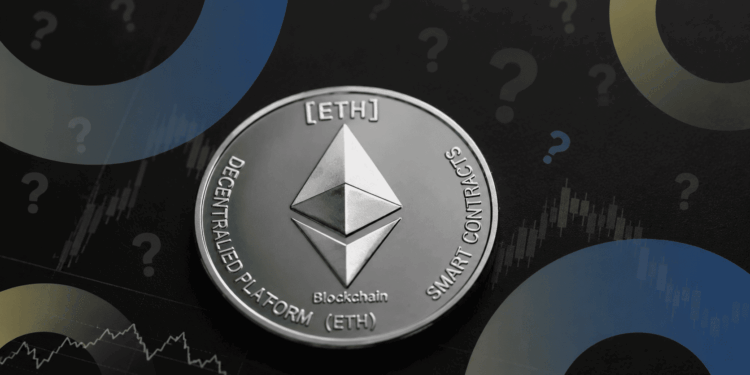 moneda de eth sobre un fondo negro