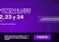 Banner promocional del Fintech & Web3 Trujillo Summit 2026, evento de innovación en Universidad Cesar Vallejo del 22 al 24 de mayo