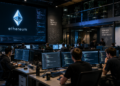 Un centro de computación con desarrolladores y programadores del ecosistema Ethereum.