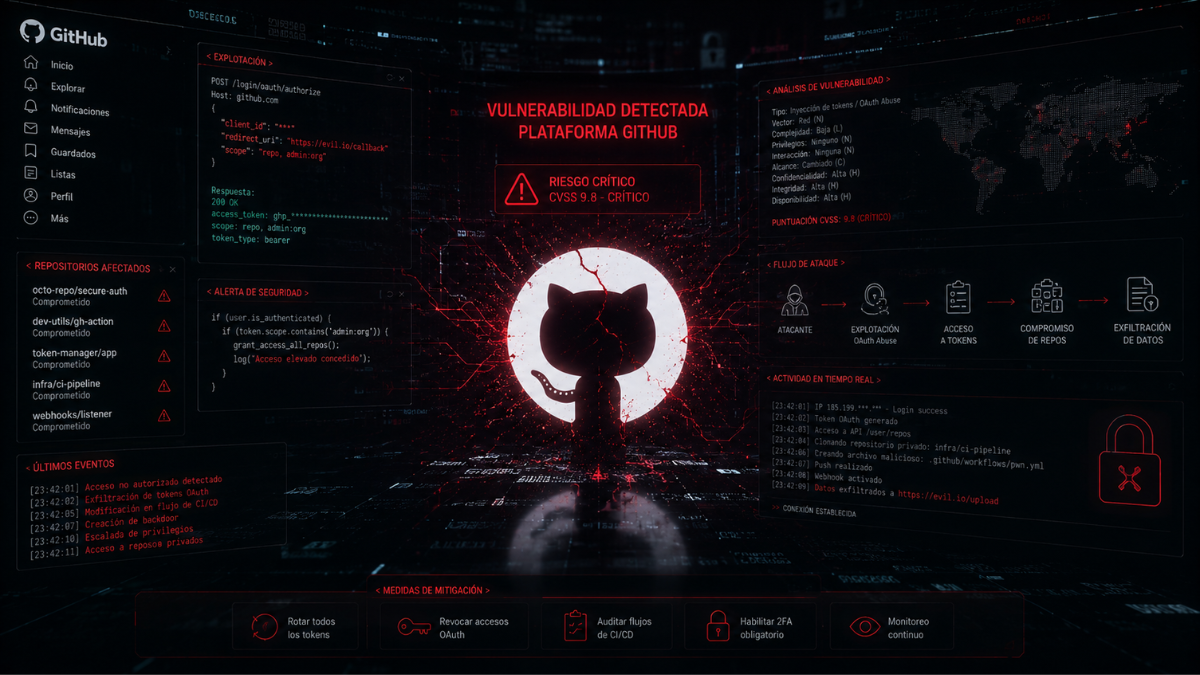 GitHub sufre brecha de seguridad por programa malicioso en equipo de un empleado