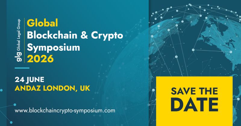 Banner del Global Blockchain & Crypto Symposium 2026, 24 de junio en Londres.