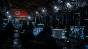 Un grupo de hackers operando desde una cueva.