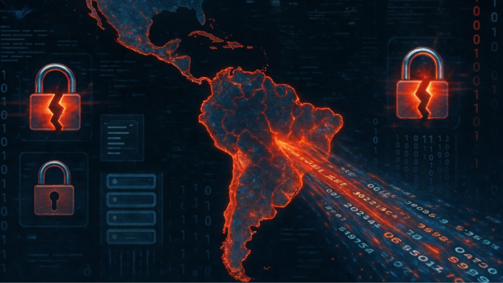 Una imagen del continente sudamericano.