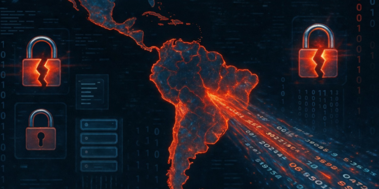 Una imagen del continente sudamericano.