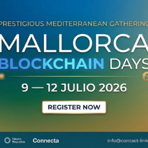 Cartel de Mallorca Blockchain Days del 9 - 12 JULIO 2026.