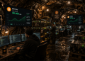 Mineros de Bitcoin trabajando en una cueva.