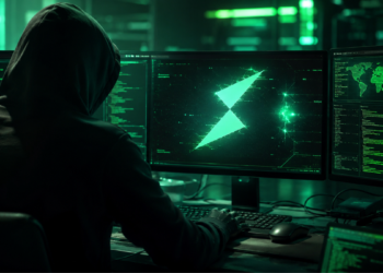 Un hacker atacando a la plataforma de criptomonedas THORChain.