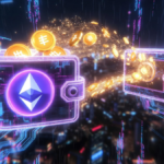 Una wallet de Ethereum enviando tokens a otra wallet.
