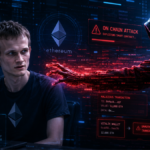 Vitalik Buterin sufriendo un ataque on chain en Ethereum.