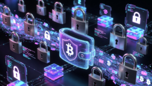 Una wallet de bitcoin emitiendo una transacción con pagos silenciosos.