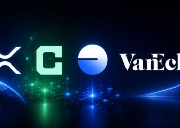 Logos de XRP, Canton Network, Base y VanEck.