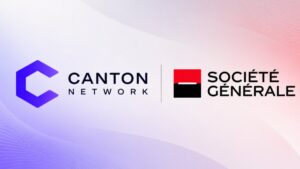 El logo de Canton Network junto al de Societe Generale.
