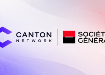El logo de Canton Network junto al de Societe Generale.