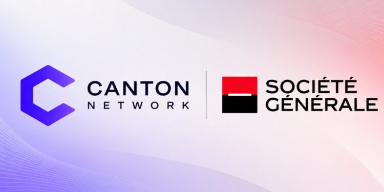 El logo de Canton Network junto al de Societe Generale.