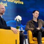 El presidente del Banco de Venezuela junto con el cofundador de Coinbase