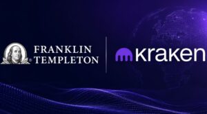 El logo de Franklin Templeton junto al de Kraken.