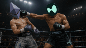 Hyperliquid le está ganando a Ethereum la "pelea" de ingresos mensuales. Fuente: imagen generada por CriptoNoticias mediante la inteligencia artificial de ChatGPT.