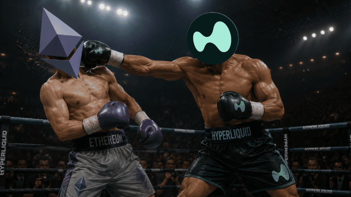Hyperliquid está generando 400% más ingresos mensuales que Ethereum