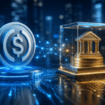 Stablecoin y fondo tokenizado conectados por una red