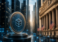 Una moneda física que representa la llegada de la tokenización a Wall Street.