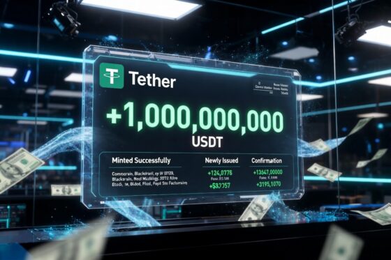 1.000 millones de USDT acaban de ser emitidos