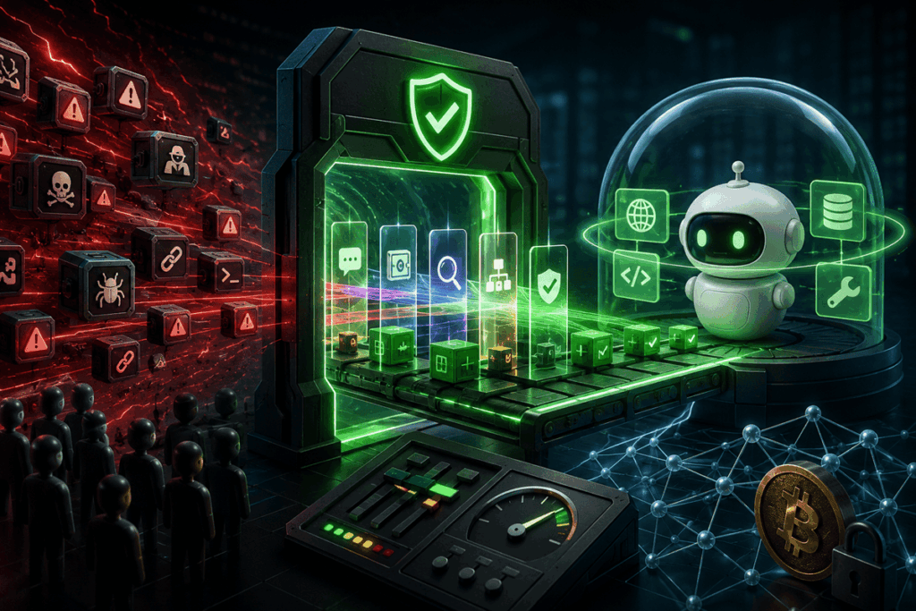 NVIDIA presenta SkillSpector: verifica habilidades de agentes IA antes de ejecutarlas con auditoría previa. Fuente: Imagen IA