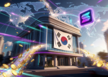 Un banco de Corea del Sur emitiendo transferencias a través de la red de criptomonedas Solana.