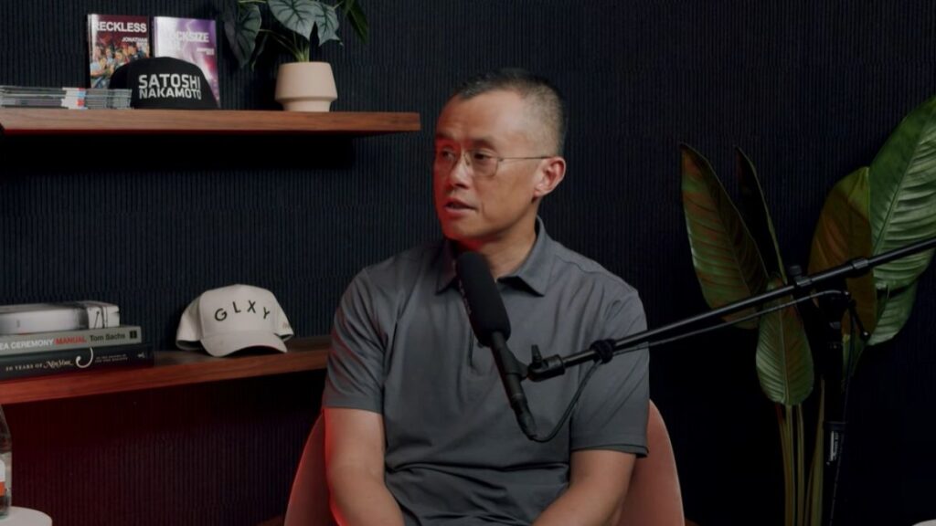 Changpeng Zhao (CZ) durante una entrevista.