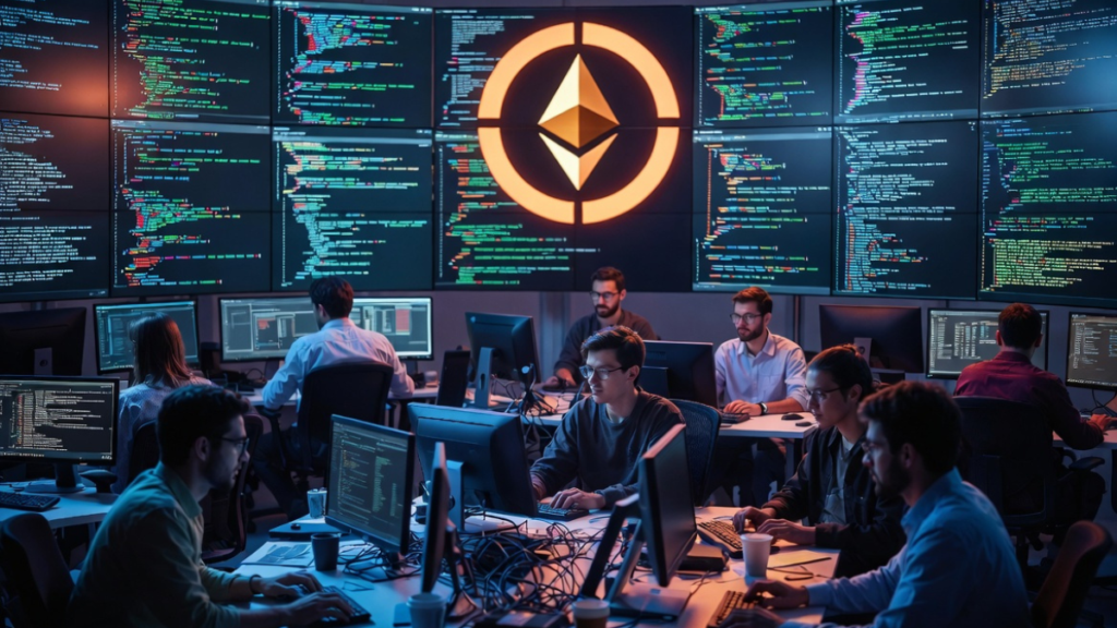 Un centro de desarrollo de la red de criptomonedas Ethereum.
