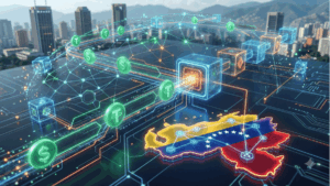 Transacciones en una red de criptomonedas hacia usuarios de Venezuela.