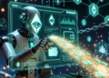 Un robot enviando una transferencia en la red Ethereum.