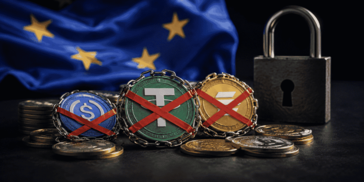 Criptomonedas siendo censuradas o bloqueadas por la Unión Europea.