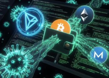 Wallets de Bitcoin, Ethereum, Tron y Monero siendo afectadas por un malware.