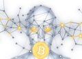 Imagen de la IA Mythos con el logo de Bitcoin en el medio.