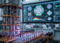 Un laboratorio con una computadora cuántica.