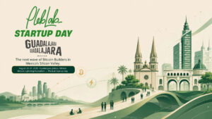 PlebLab Startup Day Guadalajara, hackathon Bitcoin Lightning en México.