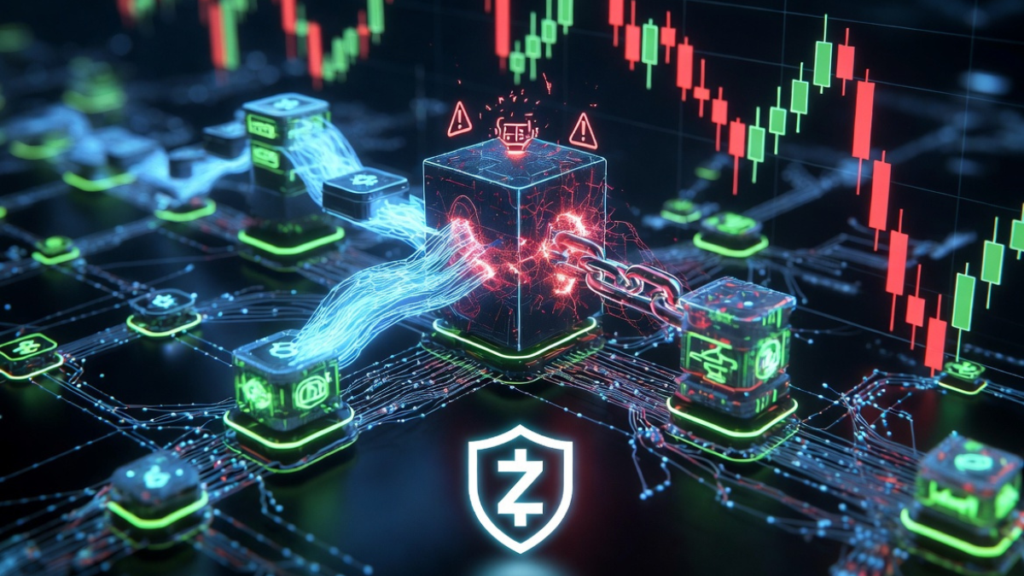 La red de criptomonedas Zcash procesando bloques.