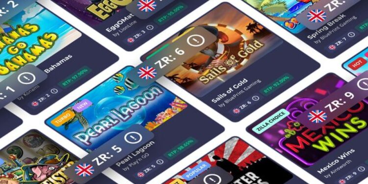 Arreglo de imagenes de portadas de juegos de casino