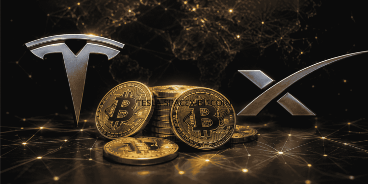 Logo de las dos empresas junto a unas monedas de BTC.