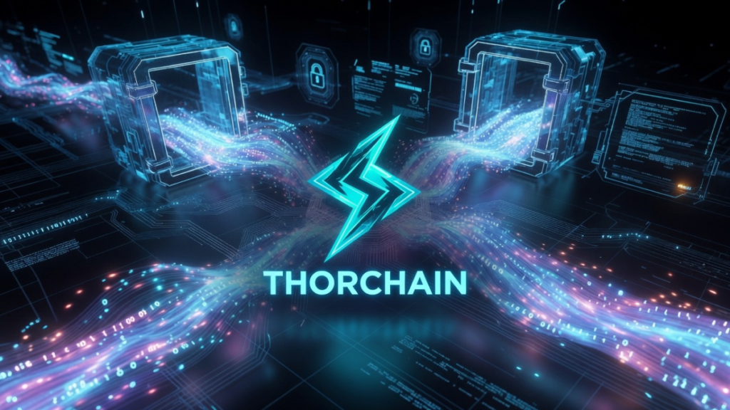 El protocolo THORChain funcionando como intercambio de criptomonedas.