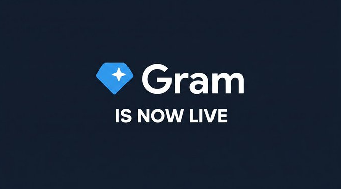 Captura de pantalla del cambio de ticker para la criptomoneda TON. Ahora se llama GRAM.