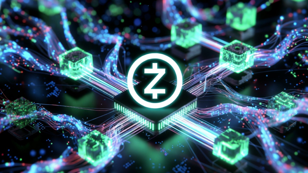 La red de criptomonedas Zcash procesando bloques.